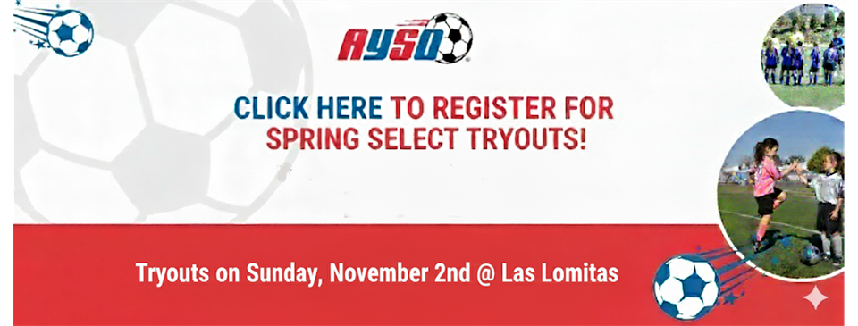 Spring Select Registration Now Open!